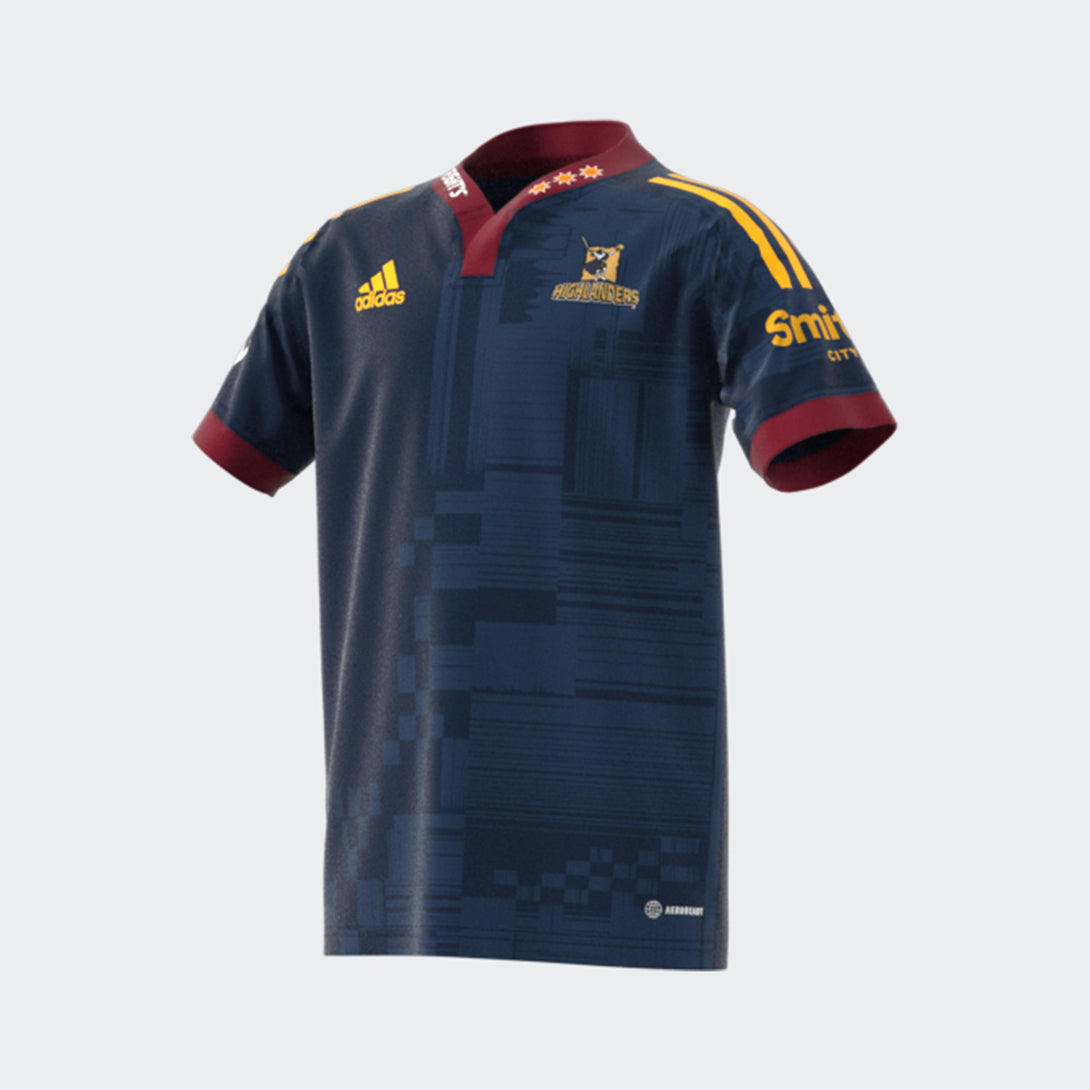 adidas Kids Highlanders Home Rugby Shirt