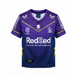 Castore Melbourne Storm Kids Home Rugby Shirt