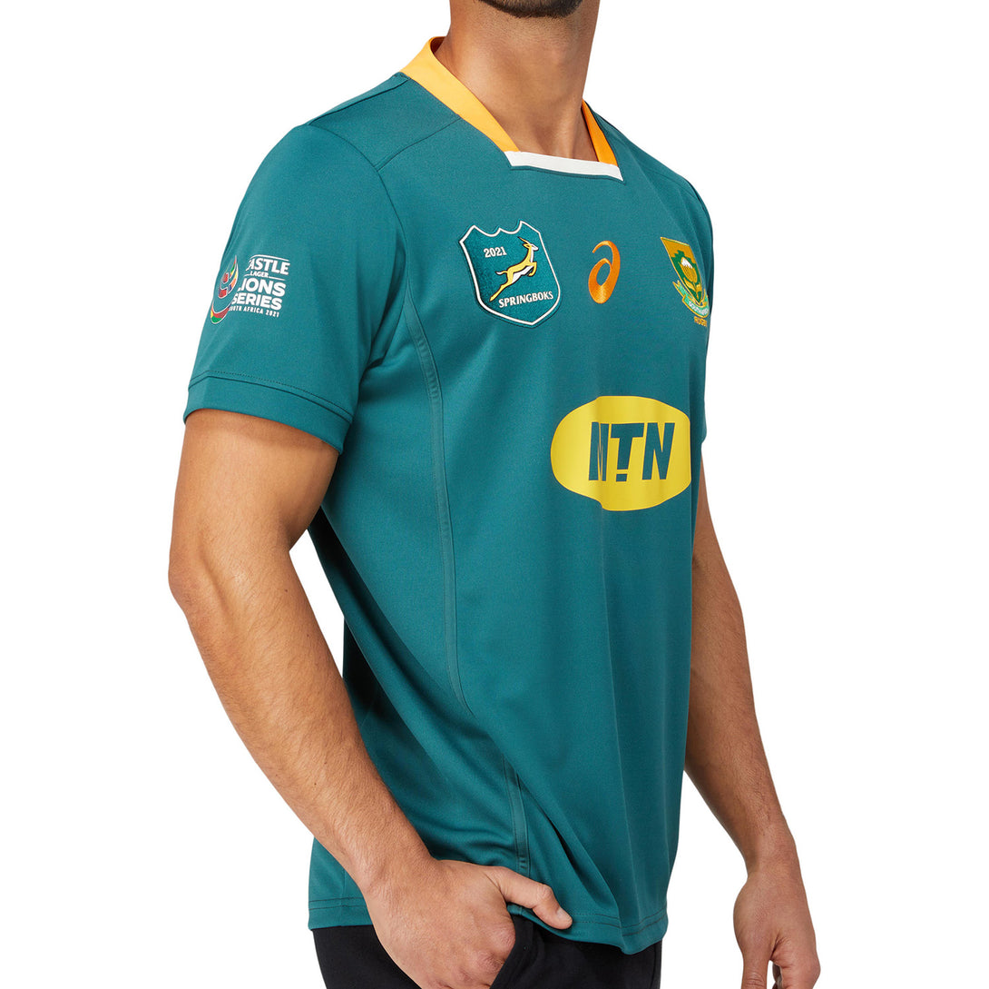 ASICS South Africa Springboks Adults Lions Series 2021 Home Rugby Shirt