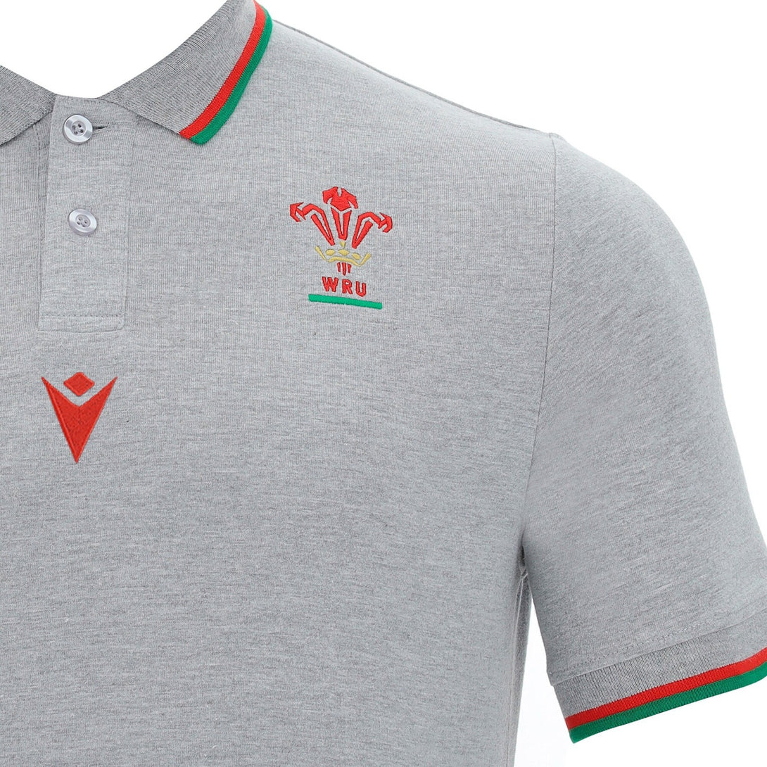 Macron Kids Wales WRU RWC 2023 S/S Polo