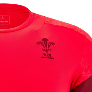 Macron Wales WRU 2025/26 Mens Players Training T-Shirt