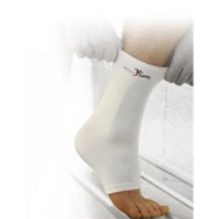 Precision Training White Elasticated Ankle Support