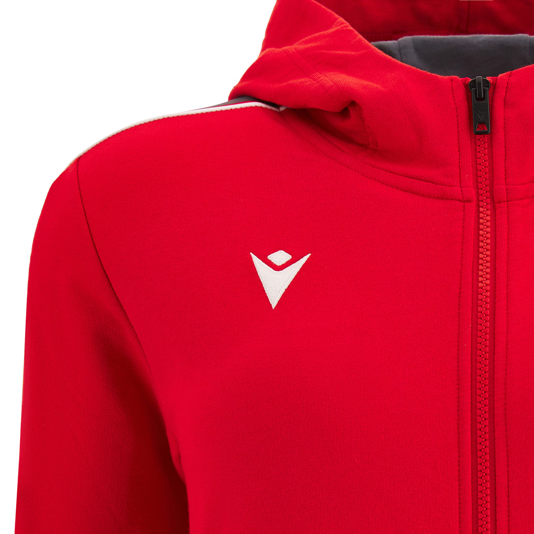 Macron Wales WRU Womens Rugby Zip Hoodie