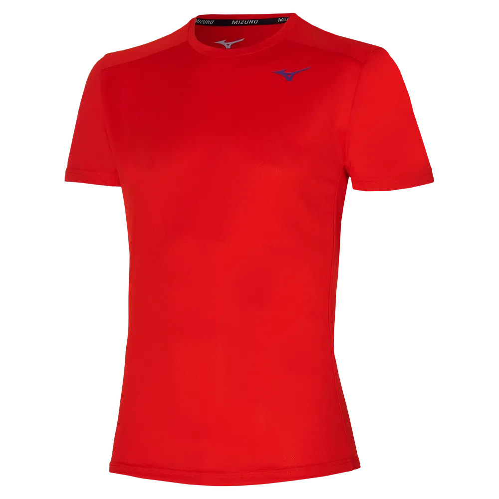 Mizuno Mens Two Loop 88 Gym T-Shirt - Fiery Red