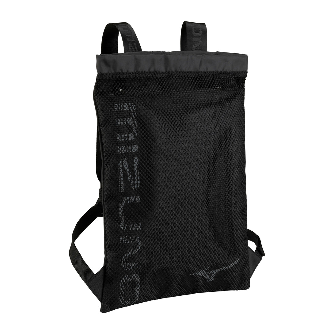 Mizuno Mesh Draw Bag Black