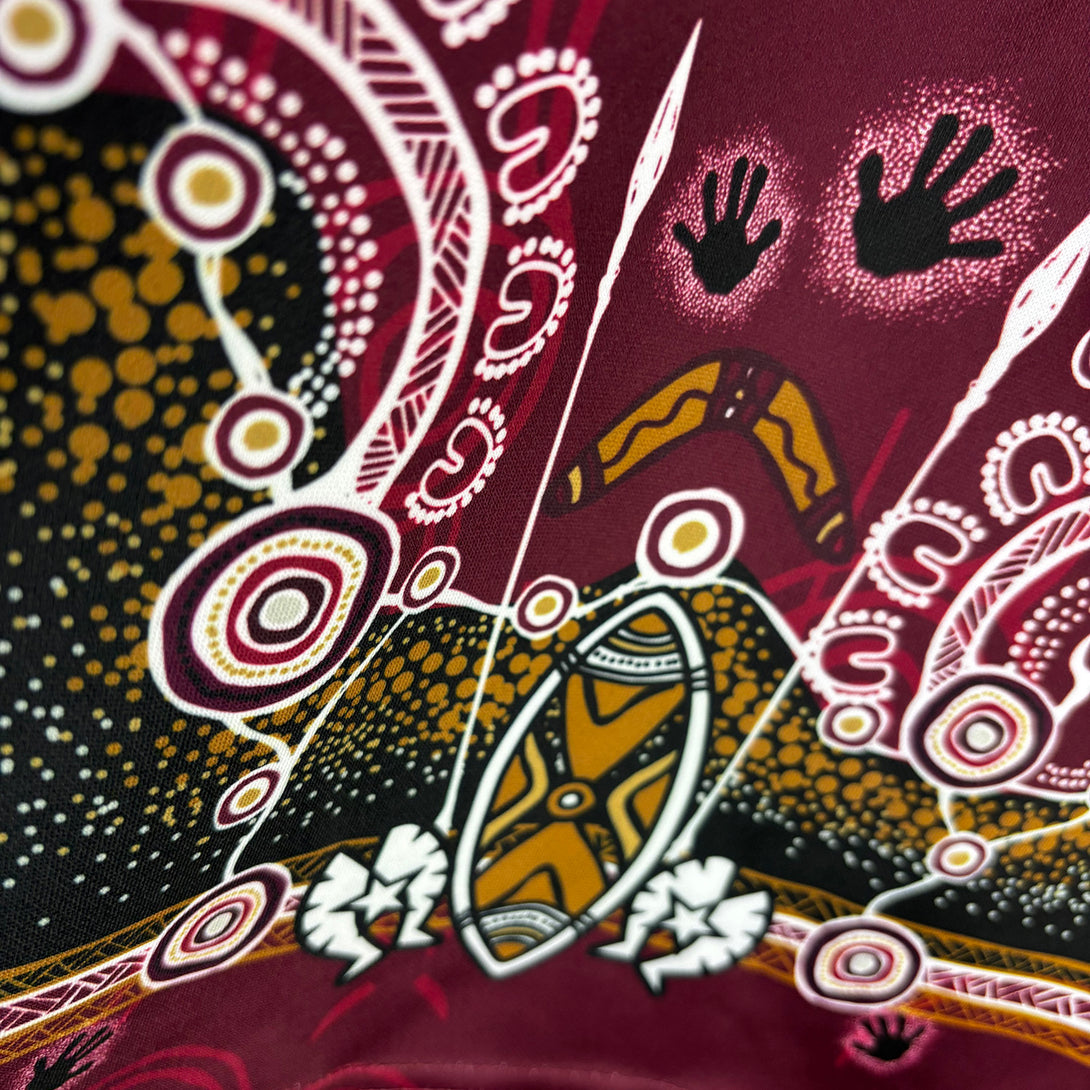 Puma Queensland Maroons Indigenous Kids Rugby Shirt