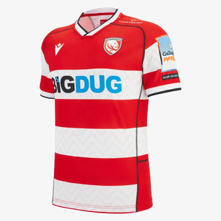 Macron Gloucester Rugby 2025/26 Mens Home Rugby Shirt
