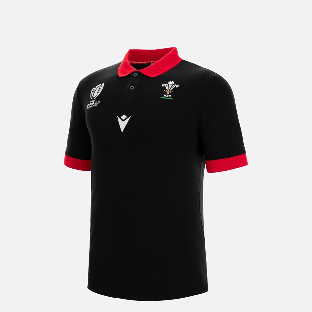 Macron Kids Wales WRU RWC 2023 S/S Polo