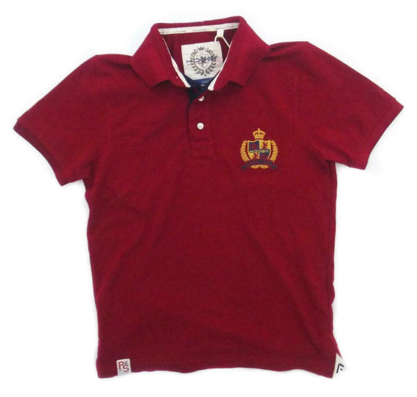 Kooga Est. 1997 S/S Adults Dark Red/Navy Polo Shirt