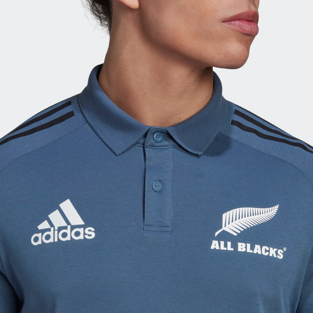 adidas All Blacks Mens Rugby Polo Shirt