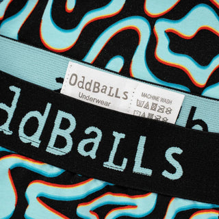 Oddballs Neon Lava Mens Cotton Boxer Shorts