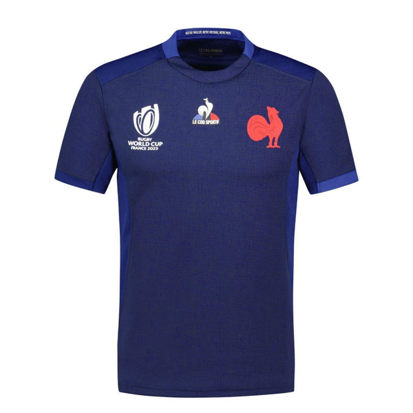 Le Coq Sportif France Mens Supporters Rugby World Cup 2023 Home Rugby Shirt