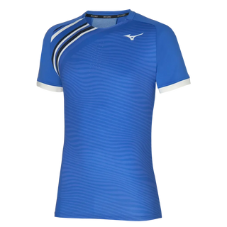 Mizuno Mens Shadow Graphic Gym T-Shirt - Nebula Blue 