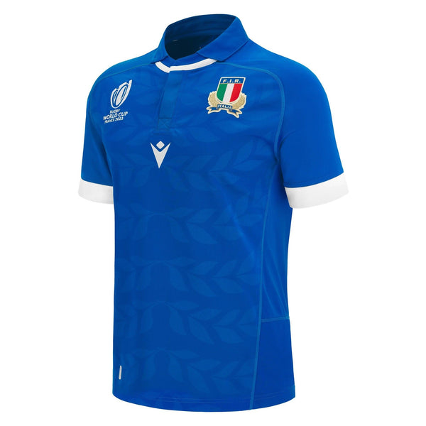 Macron Italy Mens Rugby World Cup 2023 Home Rugby Shirt