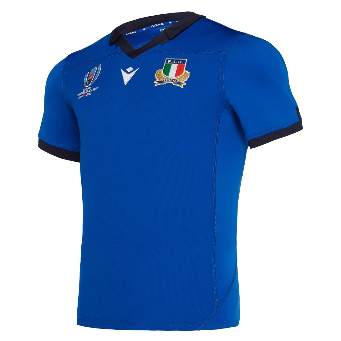 Macron Italy Mens RWC Home Authentic Pro Rugby Shirt