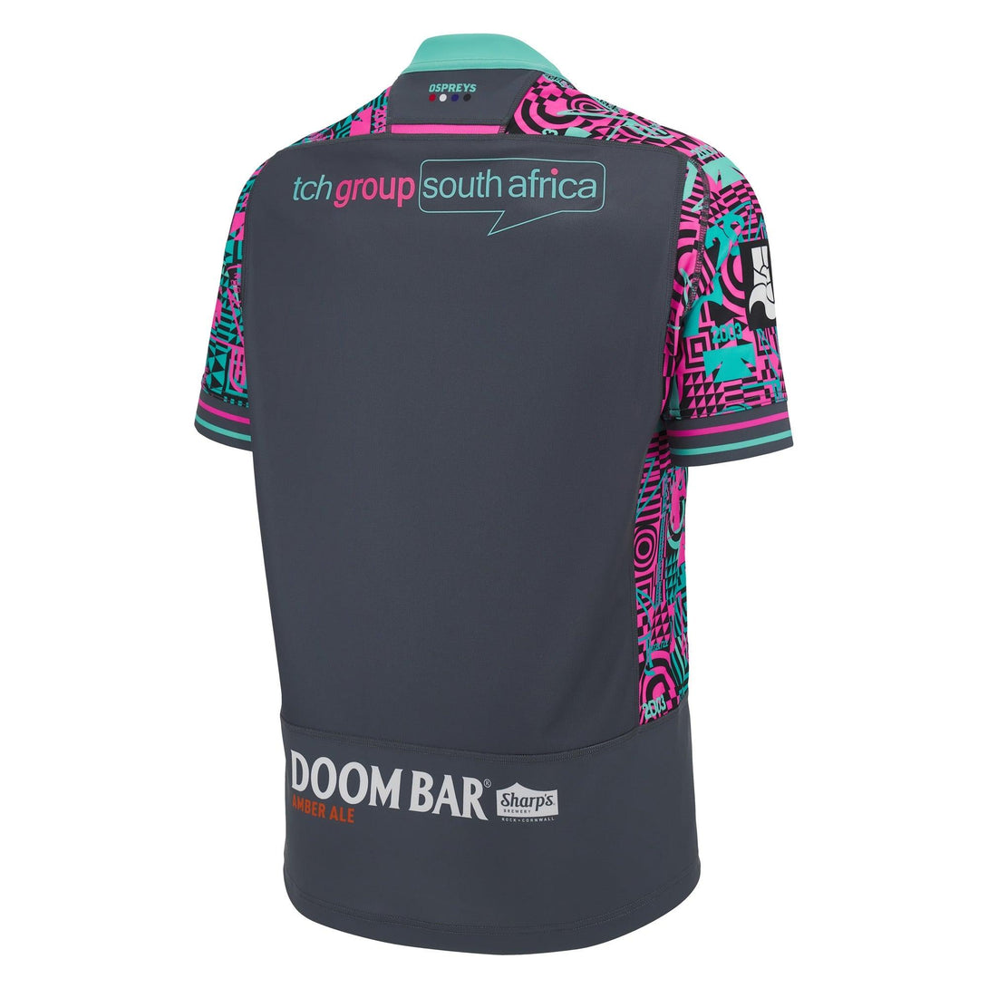 Macron Ospreys Mens Euro Rugby Shirt