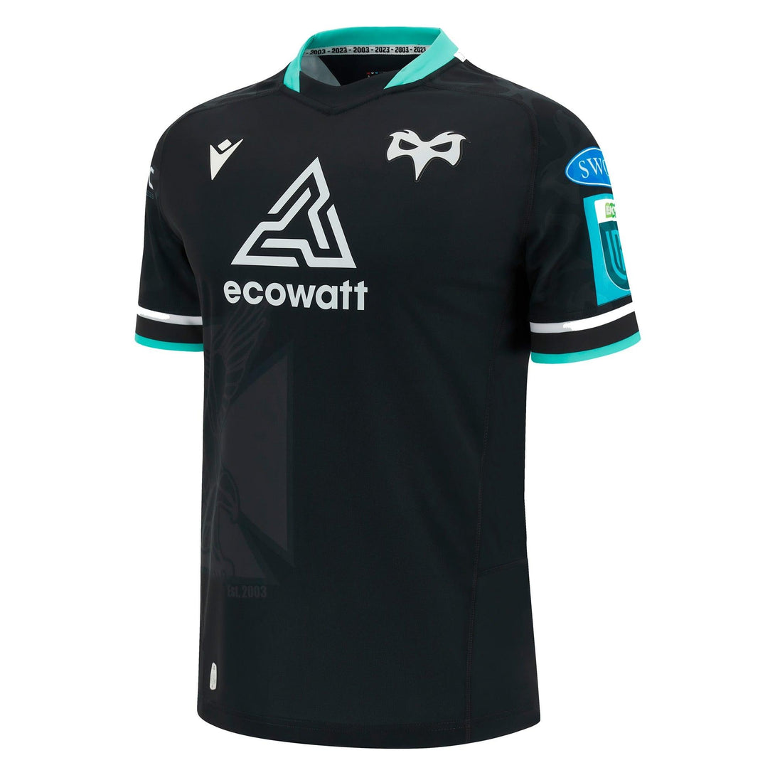 Macron Ospreys Mens Home Rugby Shirt 