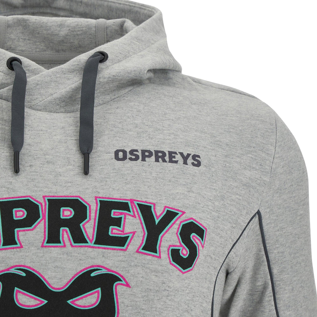 Macron Ospreys Rugby Mens Travel Hoody