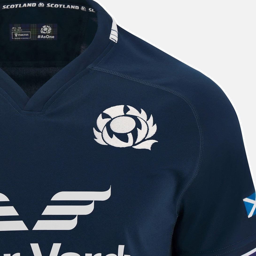 Macron Scotland SRU 2024 Kids Home Rugby Shirt 