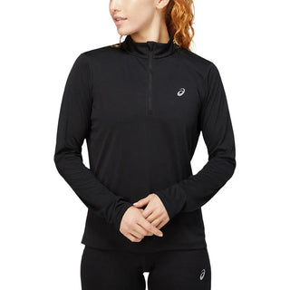 ASICS Womens Silver ½ Zip Top