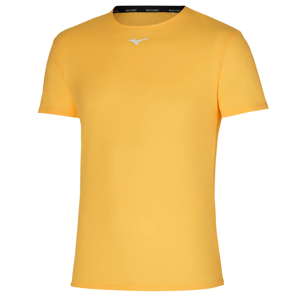 Mizuno Mens DRYAEROFLOW Gym T-shirt - Racing Yellow