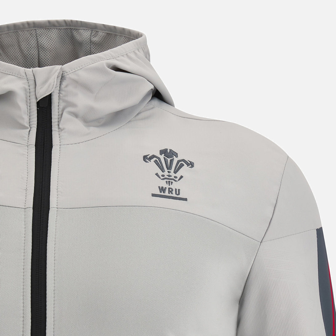 Macron Wales Official WRU 22/23 Kids Rugby Micro Travel Jacket 