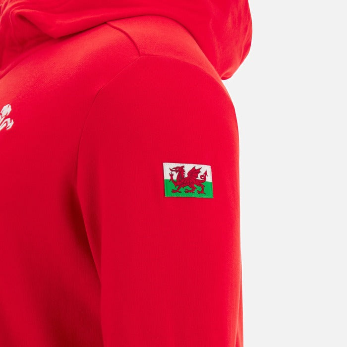 Macron Wales WRU RWC 2023 Mens Full Zip Hoody