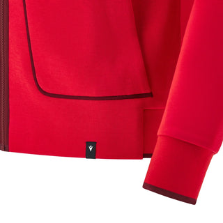 Macron Wales WRU 2025/26 Mens Players Travel Zip Hoody