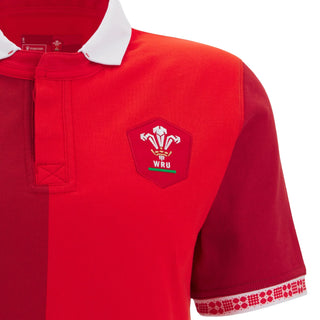 Macron Wales WRU 2025/26 Womens Home Cotton Rugby Shirt