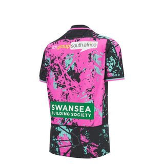 Macron Ospreys Rugby 2025/26 Kids Euro Rugby Shirt