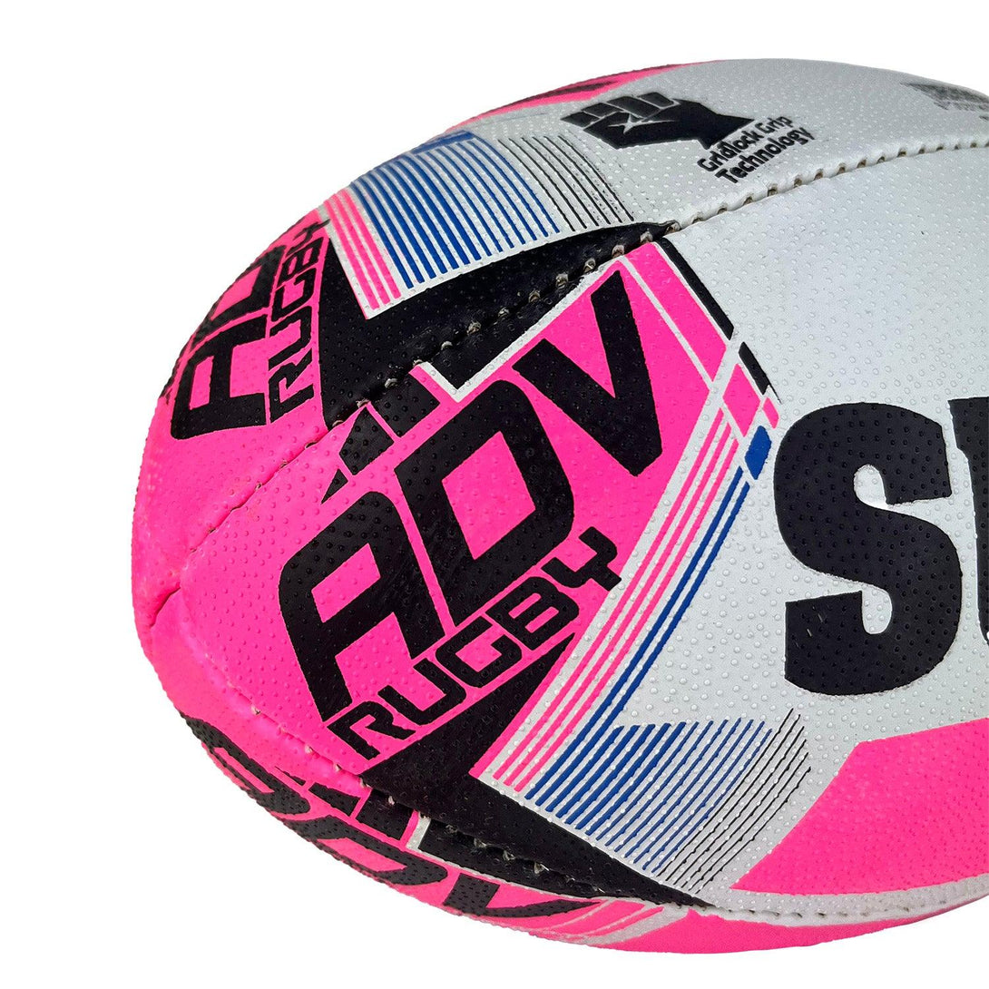 Summit Pink/White Senior Size 4 Rugby Ball