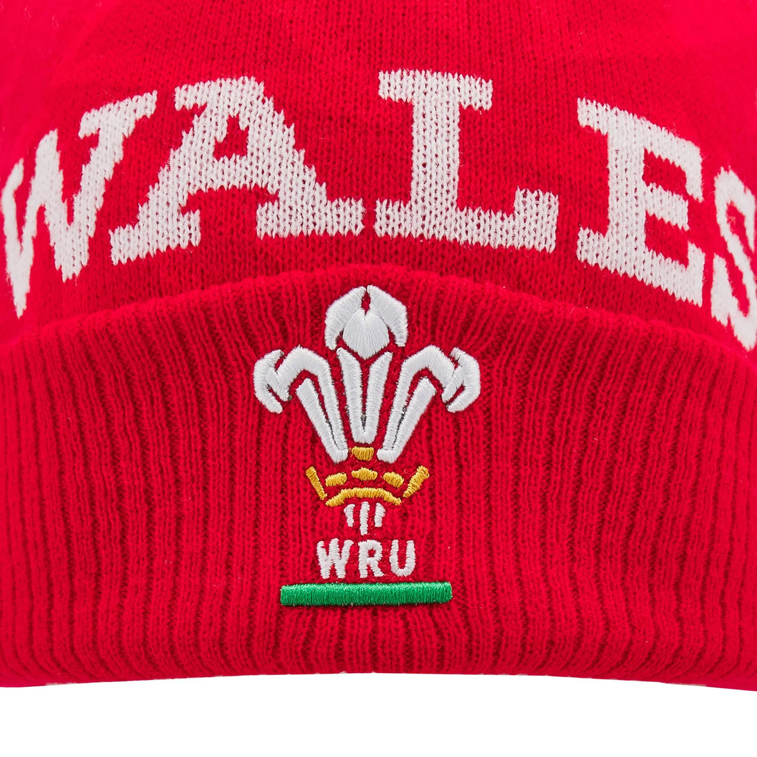 Macron Wales WRU 2024/25 Pom Pom Beanie