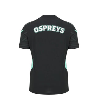 Macron Ospreys Rugby 2025/26 Kids Training Poly T-Shirt