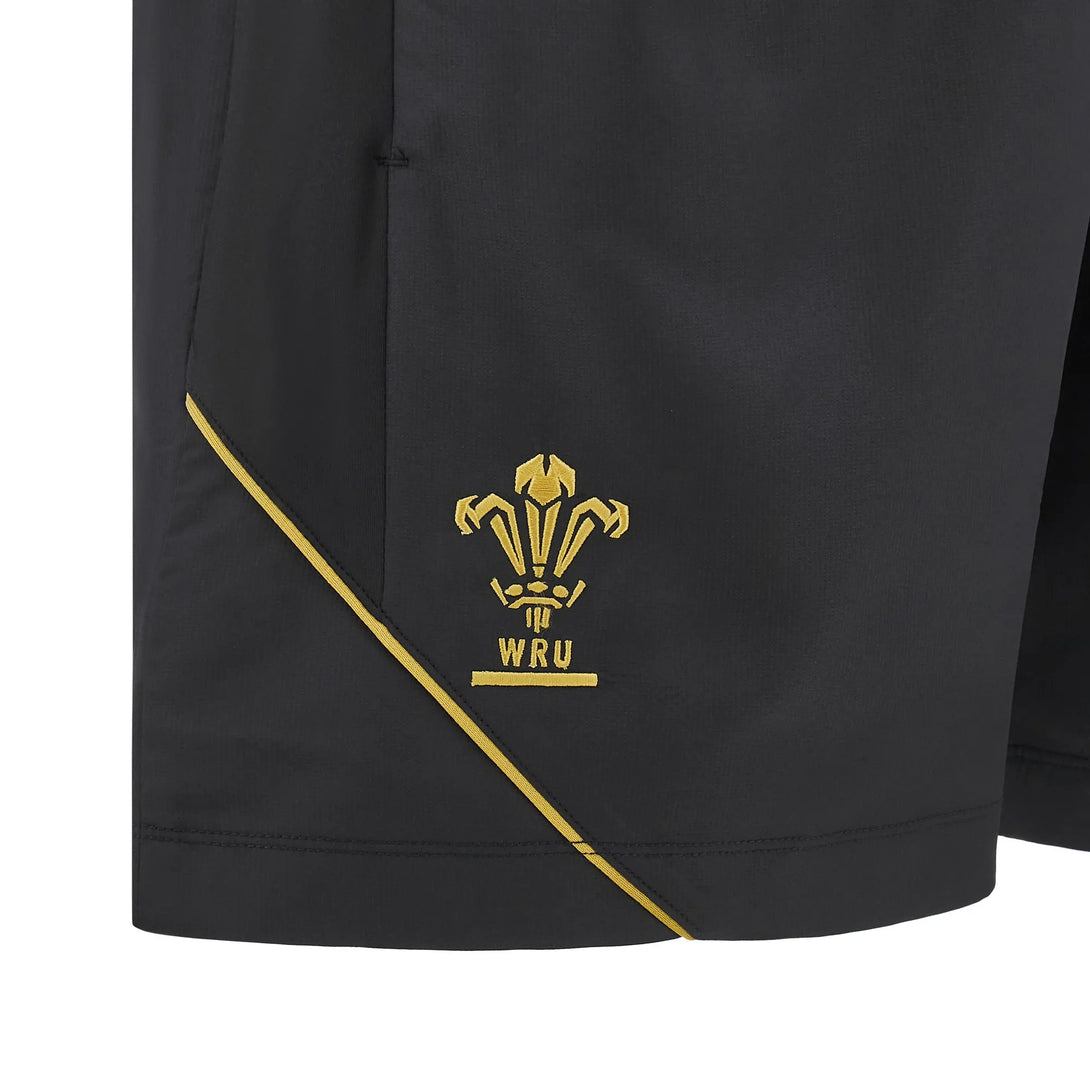 Macron Wales WRU 2024/25 Six Nations Adults Training Micro Bermuda Rugby Shorts