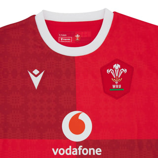 Macron Wales WRU 2025/26 Kids Home Rugby Shirt