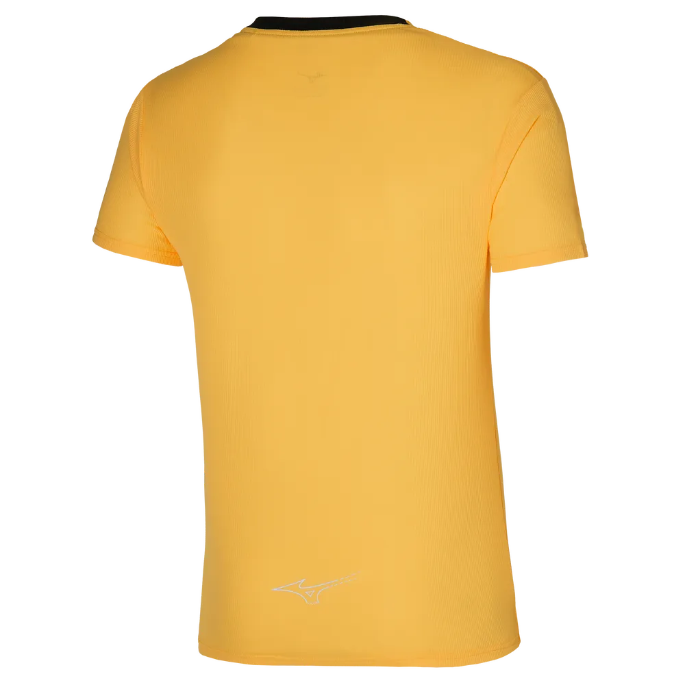 Mizuno Mens DRYAEROFLOW Gym T-shirt - Racing Yellow