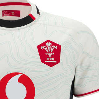 Macron Wales WRU 2025/26 Junior Away Rugby Shirt