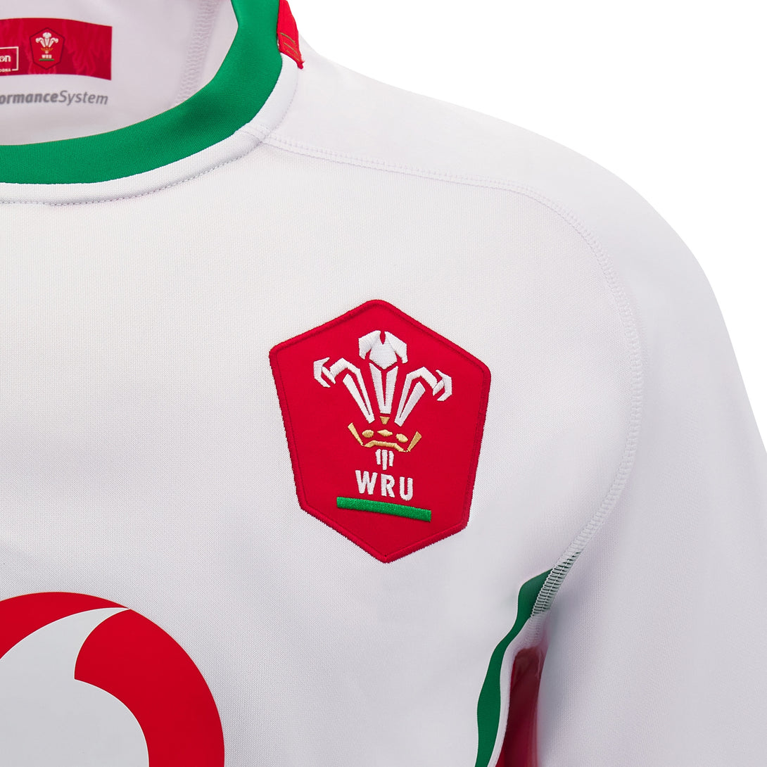 Macron Wales WRU 2024/25 Adults Six Nations Away Rugby Shirt