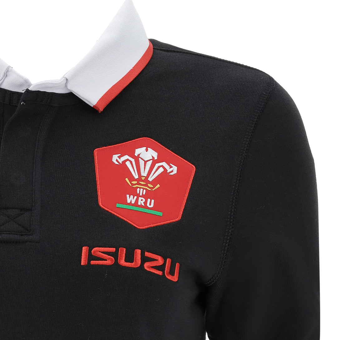 Macron Wales WRU 20 Alternate Cotton Womens Rugby 3/4 Sleeve Jersey