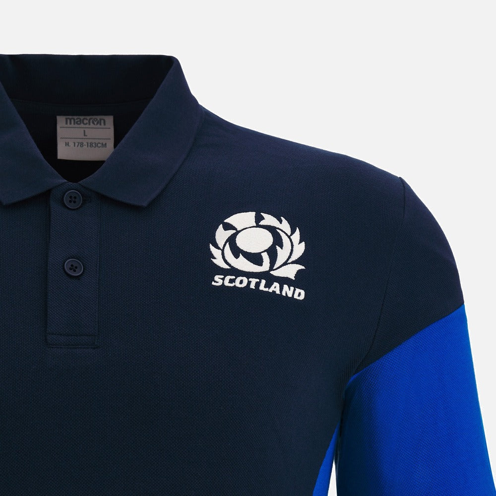 Macron Scotland Mens Cottonpoly Player Polo