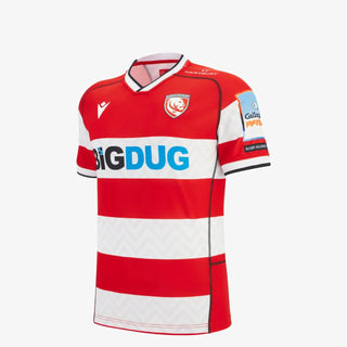 Macron Gloucester Rugby 2025/26 Kids Home Rugby Shirt