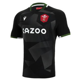 Macron Wales WRU Mens Pro-Fit Away Rugby Shirt