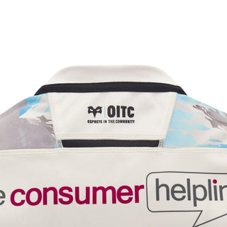 Macron Ospreys Rugby 2024/25 Kids Away Rugby Shirt