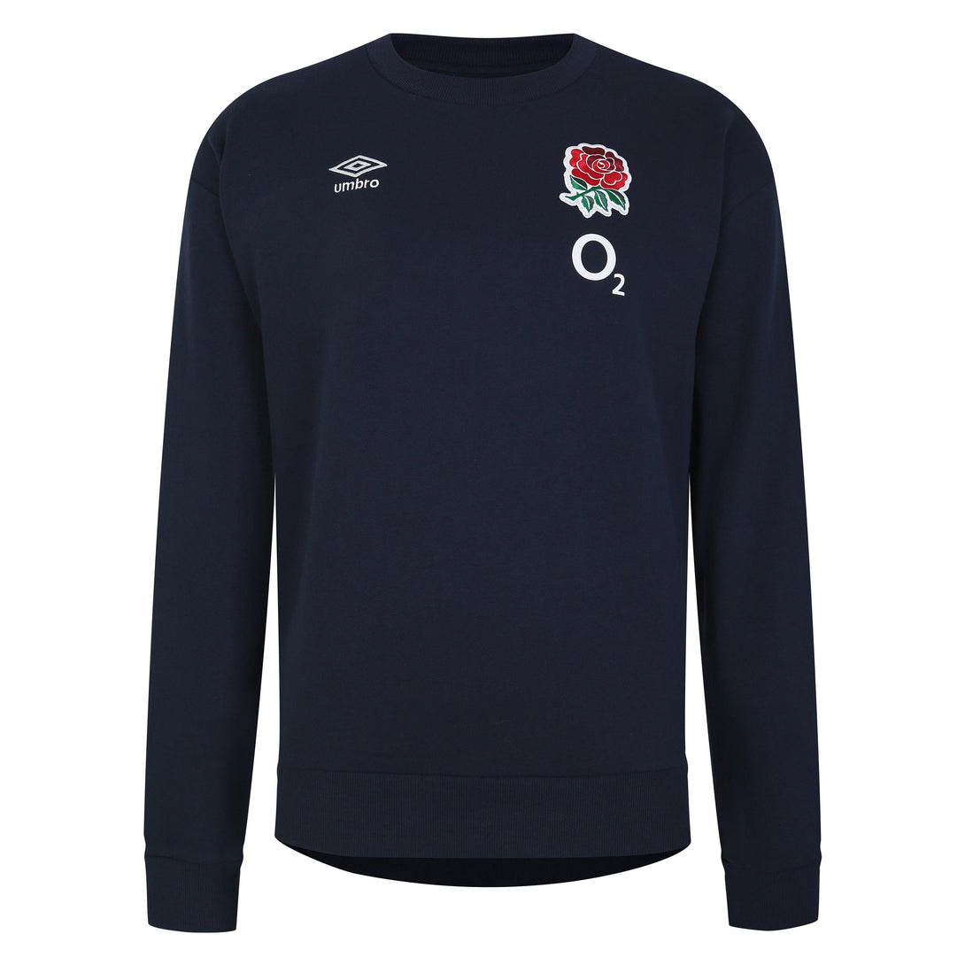 Umbro England RFU Rugby Mens Fleece Sweatshirt Navy 