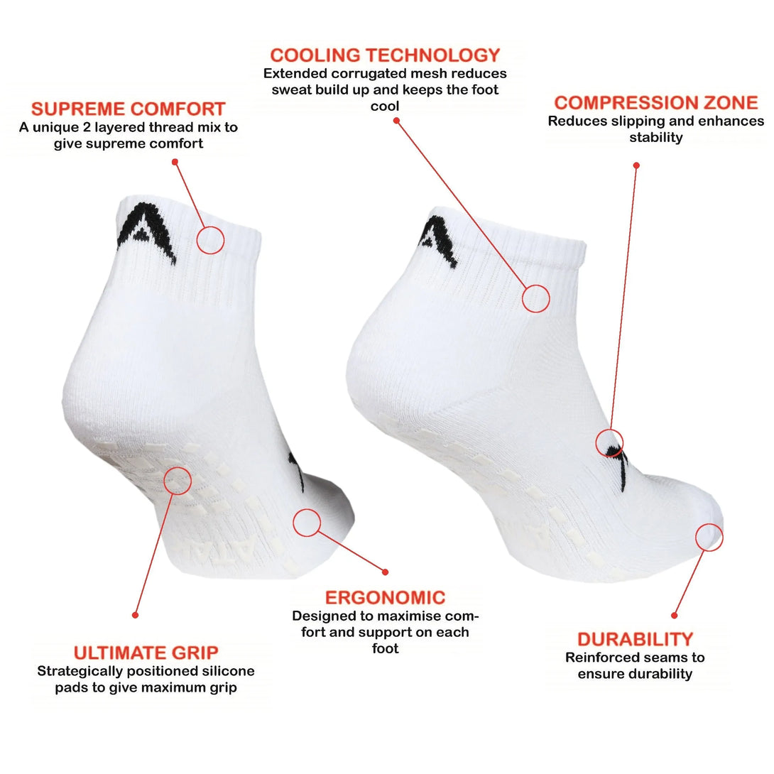 ATAK Gripzlite Pro Adults Quarter Socks