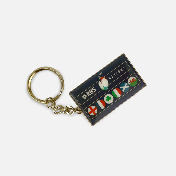 RBS Six Nations Flags Keyring