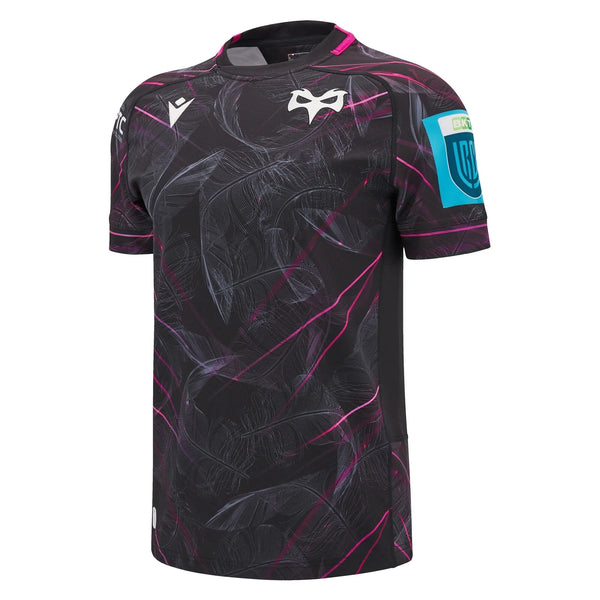 Macron Ospreys Rugby 2024/25 Adults Home Slim Fit Rugby Shirt