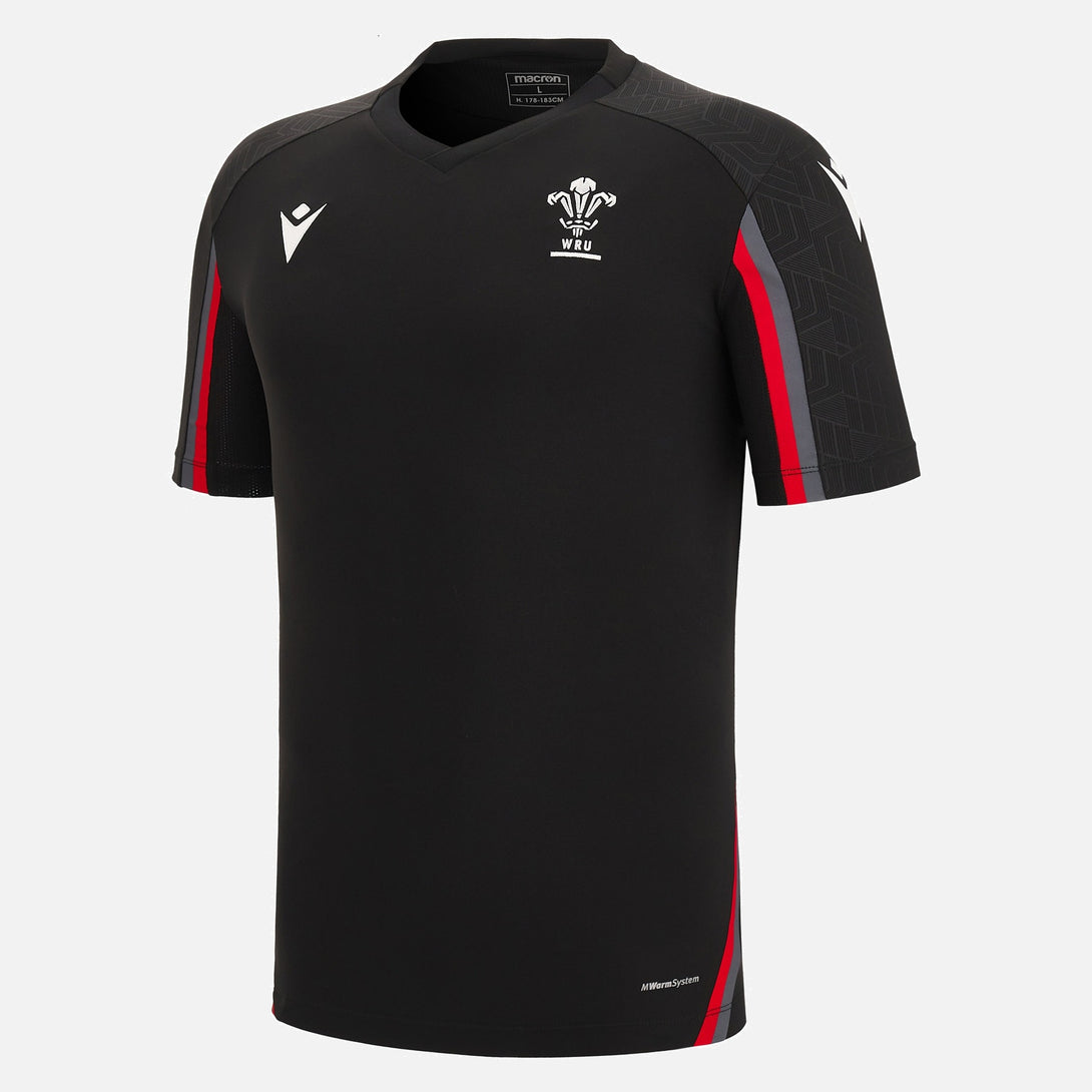 Macron Wales Official WRU 22/23 Mens Rugby Training T- Shirt