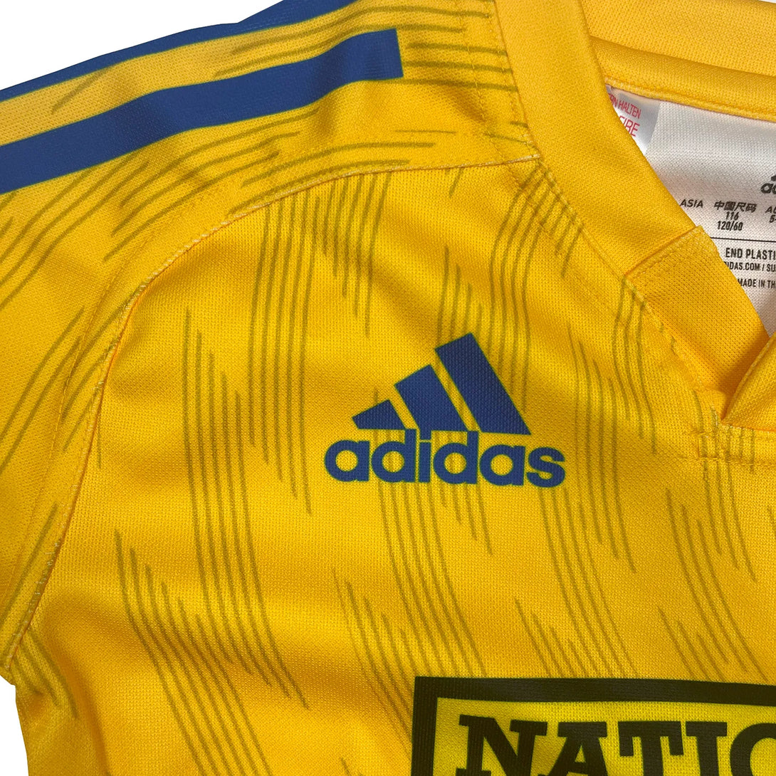 adidas Hurricanes Home Mini Rugby Kit Yellow