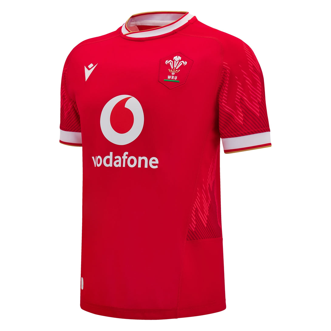 Macron Wales WRU 2024/25 Adults Six Nations Home Rugby Shirt